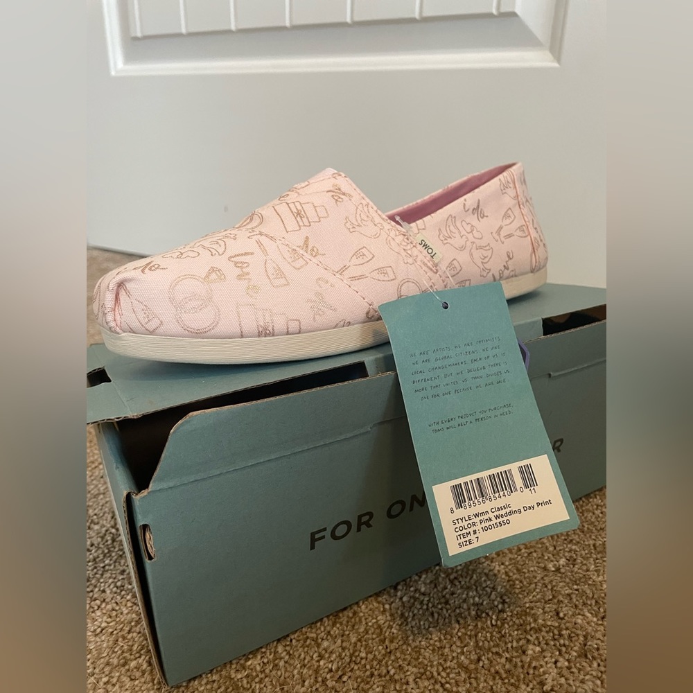 NWT TOMS Wedding Shoes